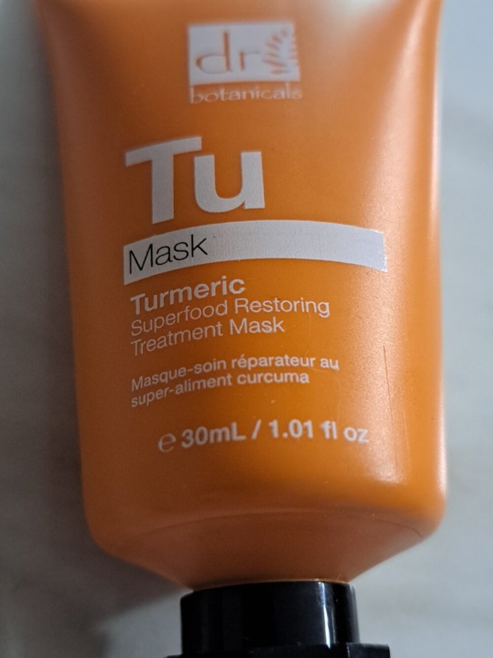 DR BOTANICALS TU MASK TURMERIC SUPERFOOD RESTORING TREATMENT MASK